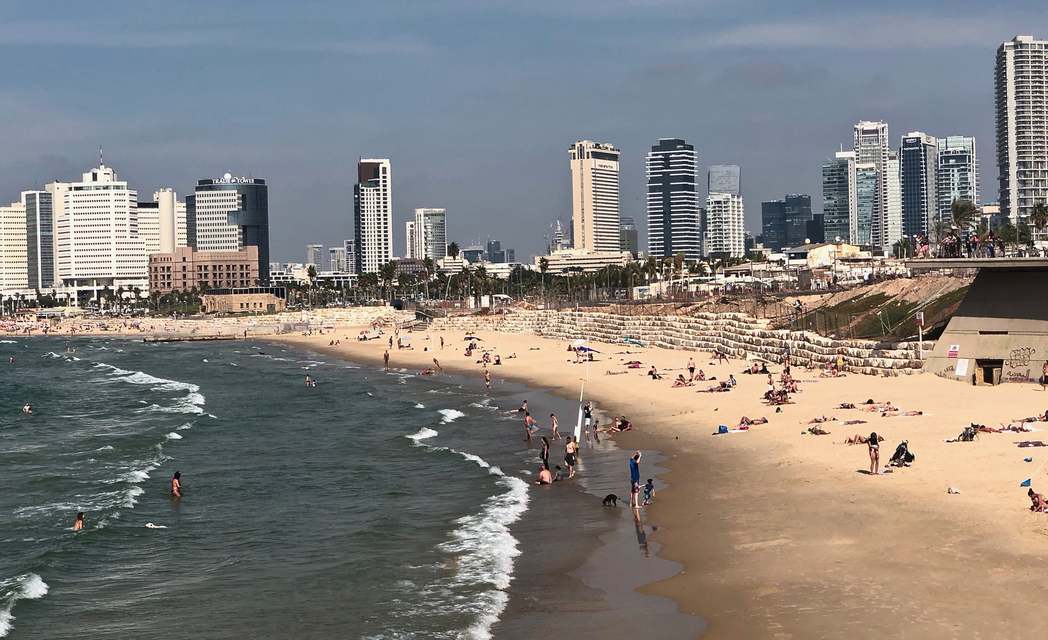 View of Tel Aviv Beach from Jaffa