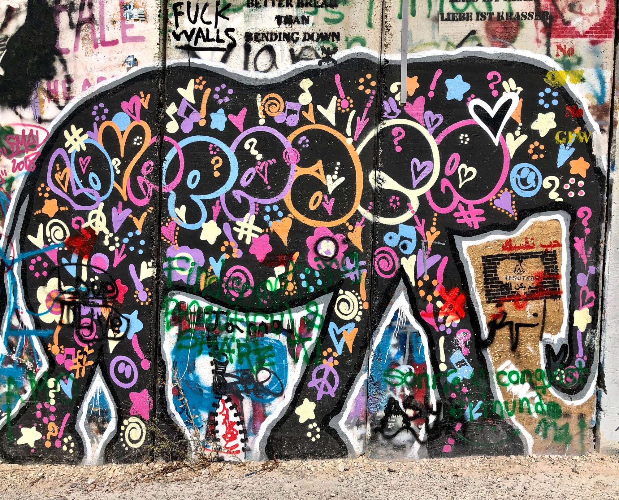 Mural on Bethlehem Wall